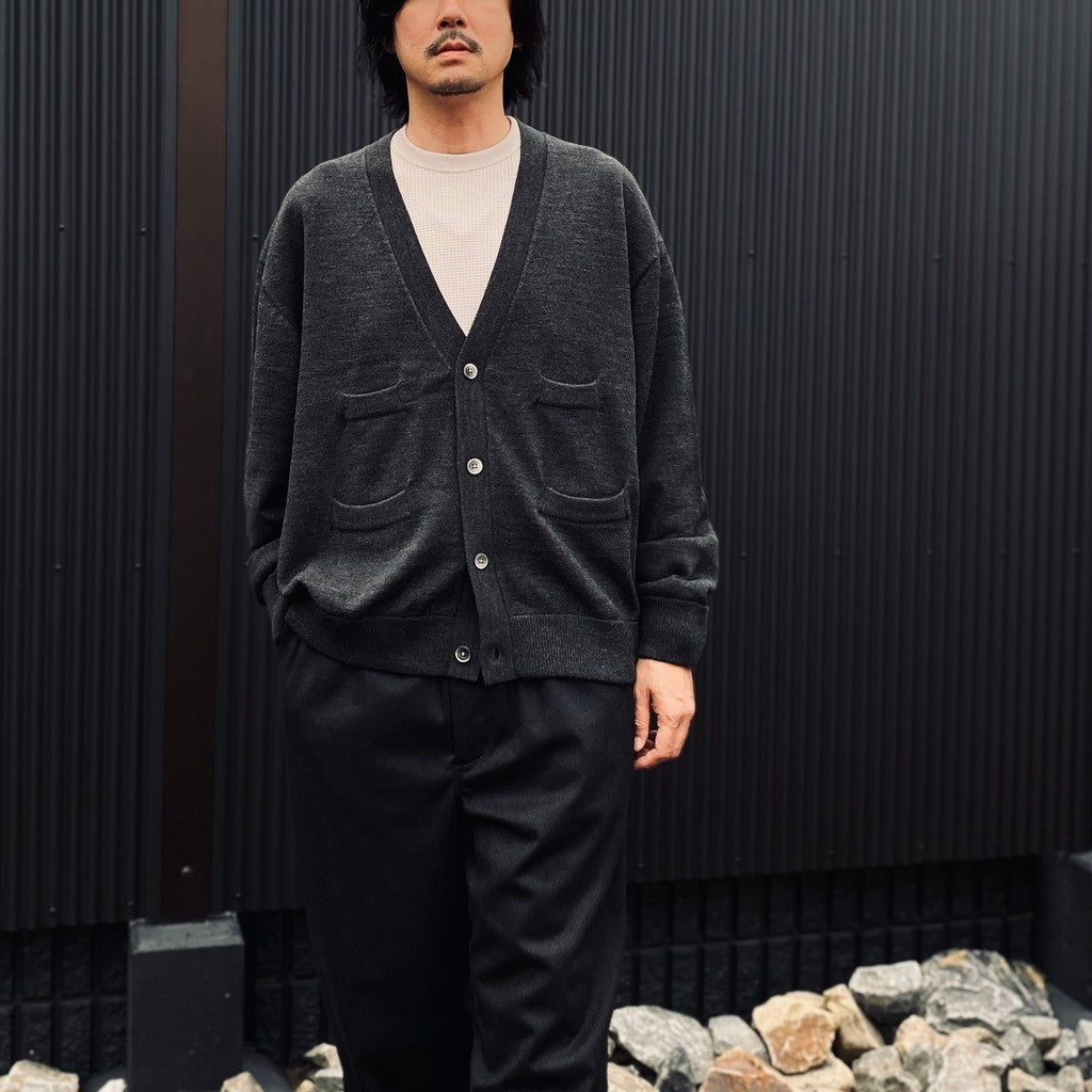 TECH KNIT CARDIGAN Brewed Protein #CHARCOAL [BE-72026W]