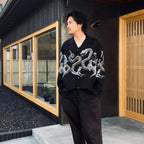 HAWAIIAN SHIRT L/S ( TYPE-4 ) #BLACK [25FW-WMS-HI04]