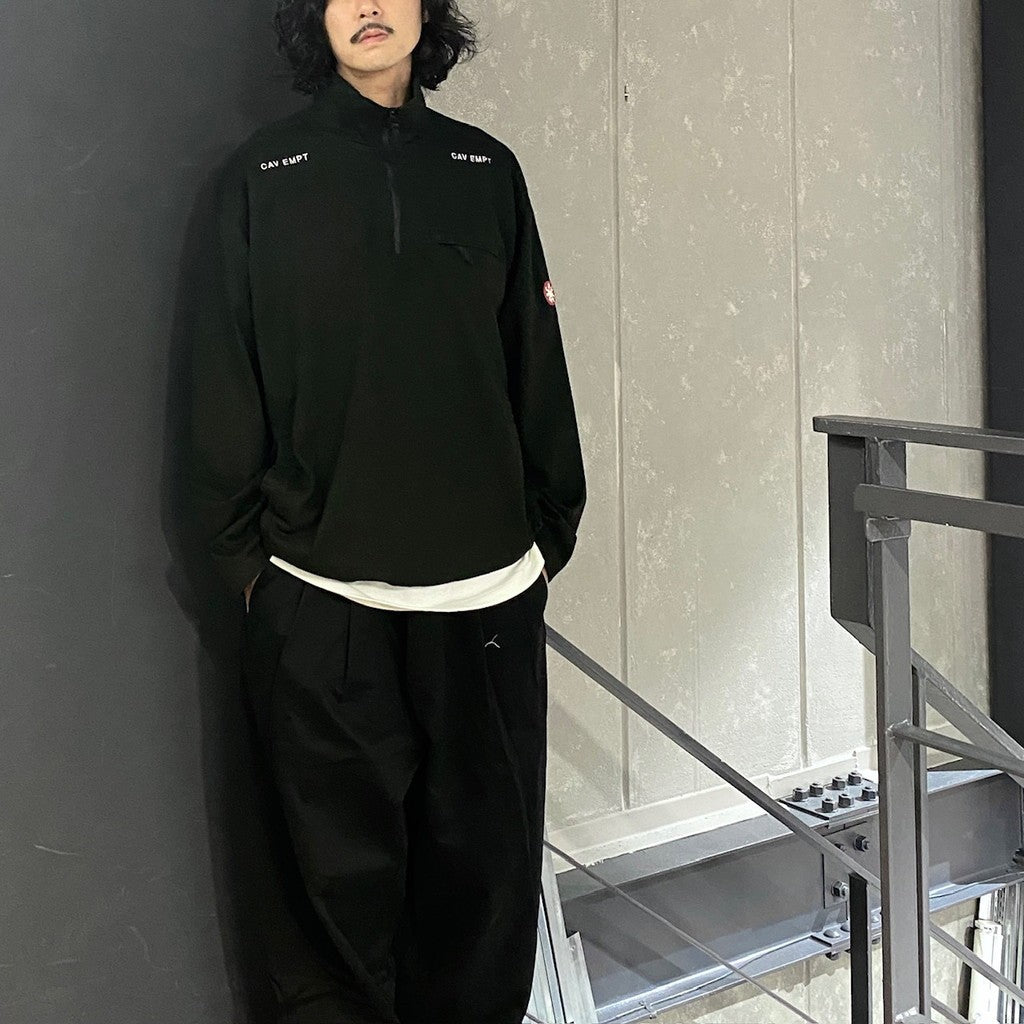 HALF ZIP LIGHT PULLOVER #BLACK [CES26CS15] – cocorozashi