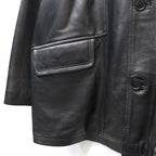LEATHER BPP JACKET #BLACK [tc22f022]