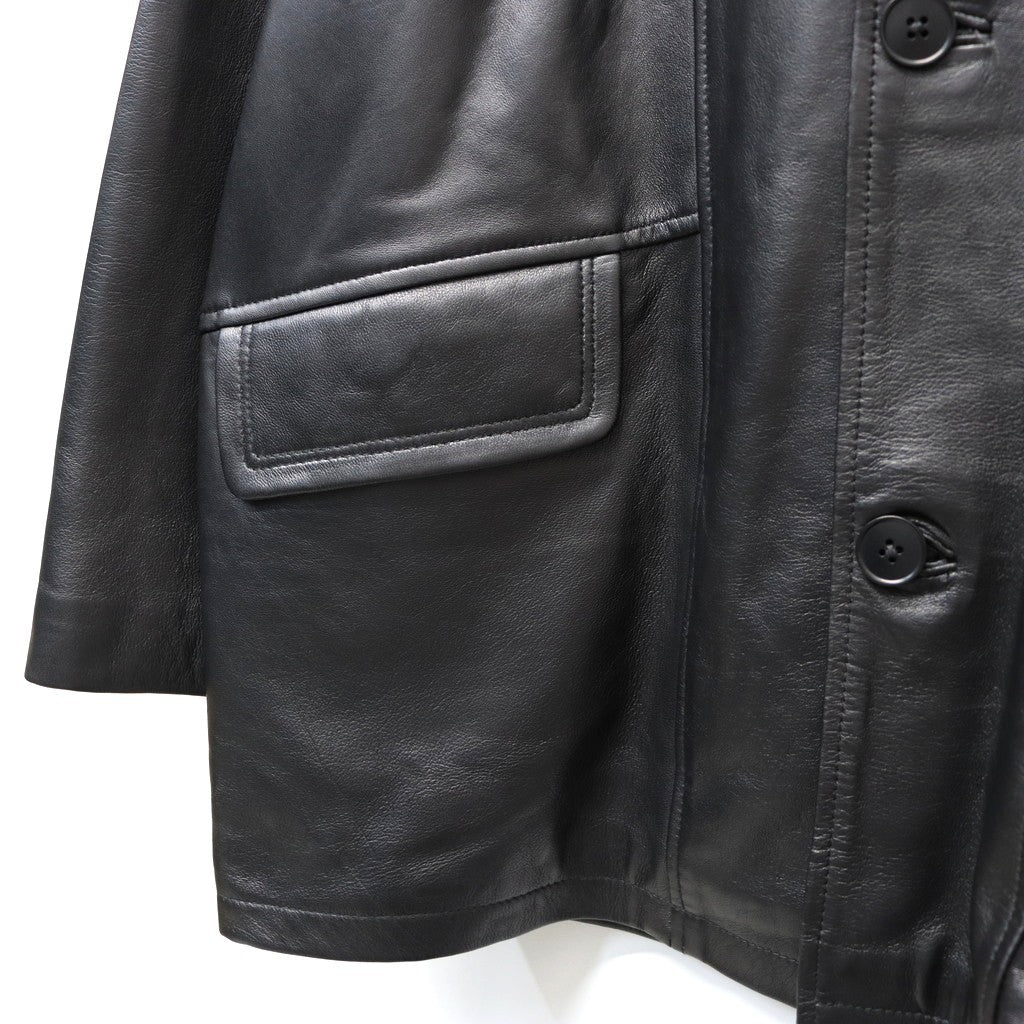 LEATHER BPP JACKET #BLACK [tc22f022]