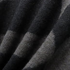 PATTERN MOHAIR KNIT #Black [26FW_KN01]