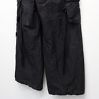 Slash Seam Twist Cargo Pants (PIGMENT DYED MOLESKIN) #BLACK [M-P2-PT13]