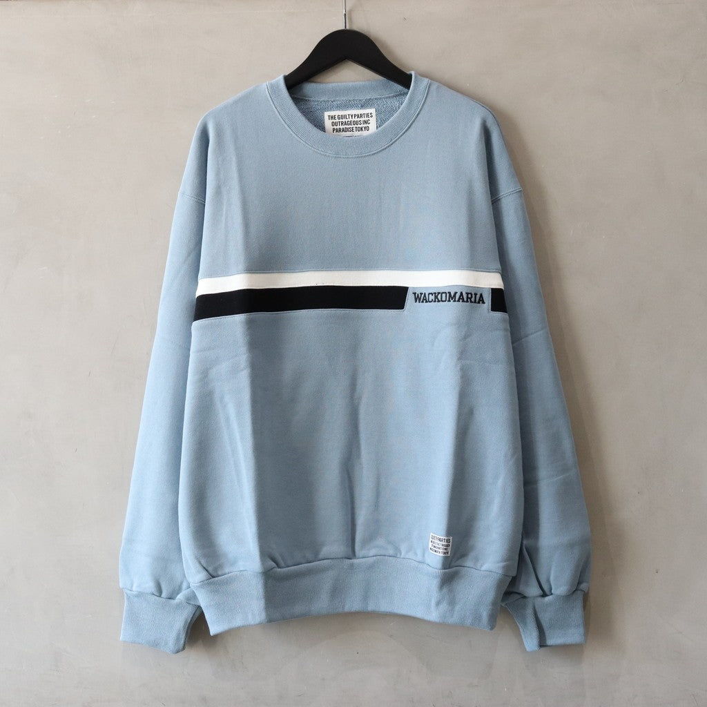 MIDDLE WEIGHT CREW NECK SWEAT SHIRT ( TYPE-3 ) #BLUE [24FW-WMC-SS11]