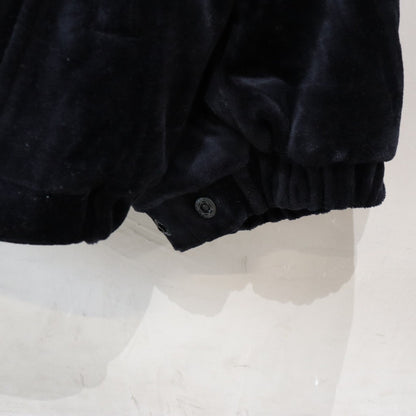 VELOUR TRACK JACKET #BLACK [FW24-JK14]