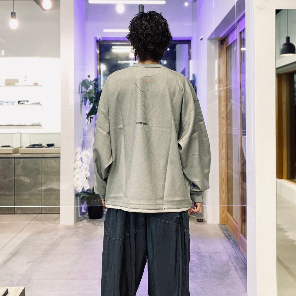 meanswhile | “MW-C1” 1932 “THE DRM” Nova Crewneck #Ash [GOOPI-25AW-SEP-01]