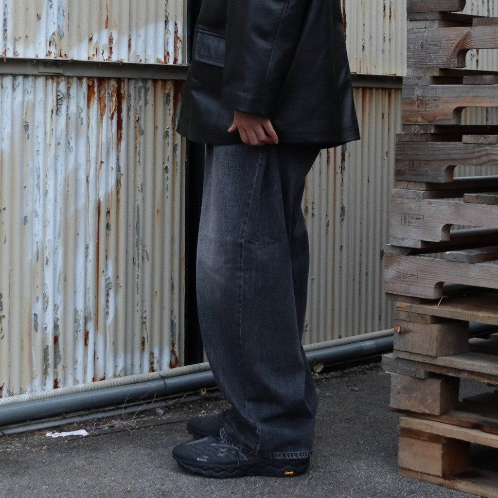 DENIM BAGGY PANTS #BLACK STONE [GH5S013D]