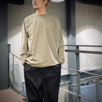 TECH LIGHTWEIGHT L/S TEE #WOLF GRAY [BE-30025]