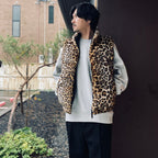 NANGA | LEOPARD FUR DOWN VEST #BEIGE [26FW-WMO-NA06]