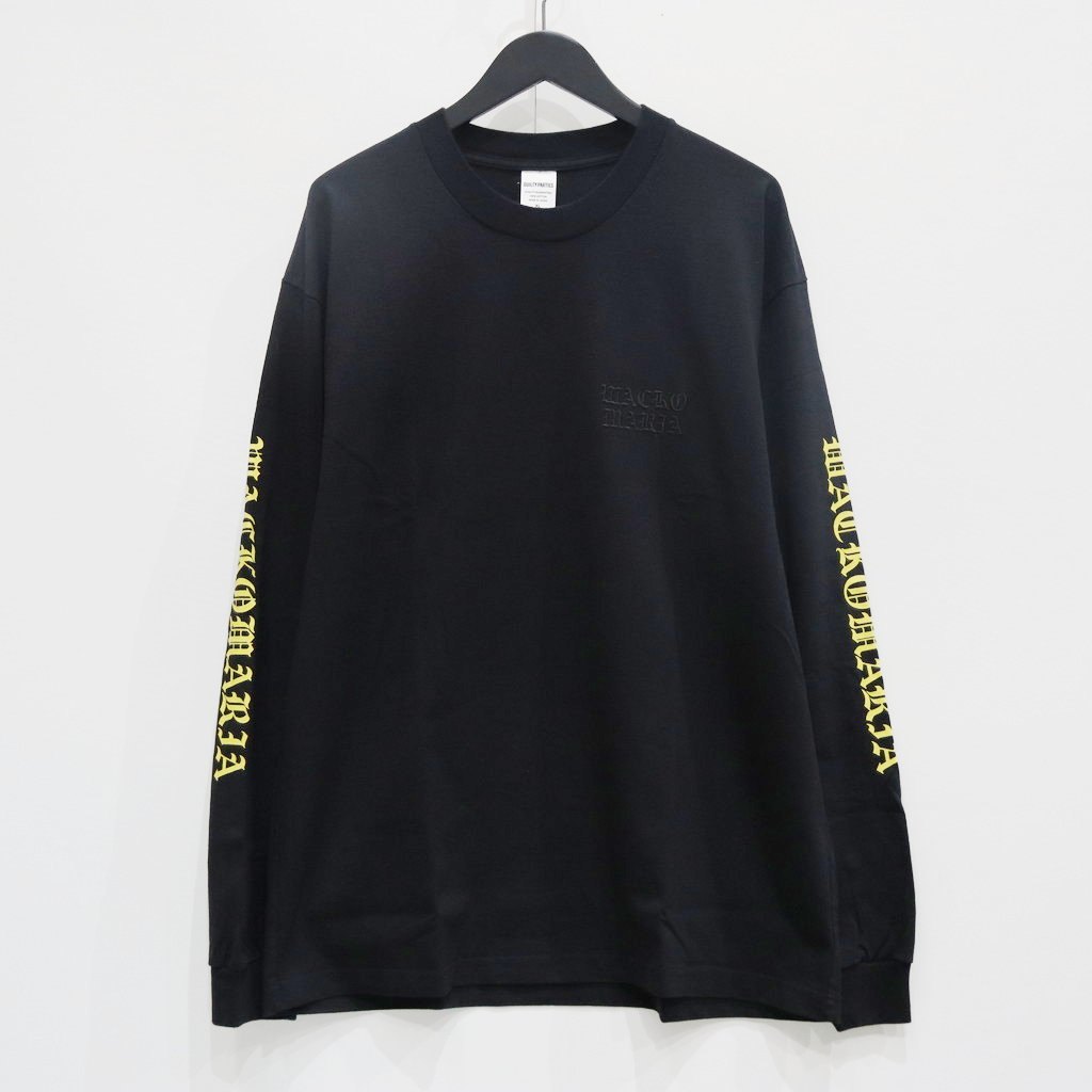 WASHED HEAVY WEIGHT CREW NECK LONG SLEEVE T-SHIRT ( TYPE-4 ) #BLACK [25SS-WMT-LT04]