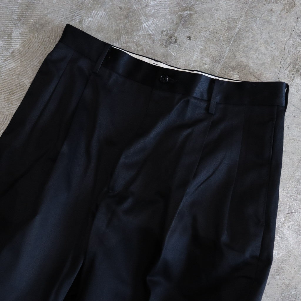 DOUBLE PLEATED CHINO TROUSERS #BLACK [24FW-WMP-PT02] – cocorozashi