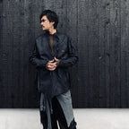 Rustic Edged Easy Rider's (VEGETABLE TANNING PIG LEATHER) #BLACK [M-P1-LW3]