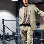 SINGLE BREASTED JACKET ( TYPE-3 ) &amp; TROUSERS #GRAYGREEN [23FW-WMO-SU03 / 23FW-WMP-TR08]