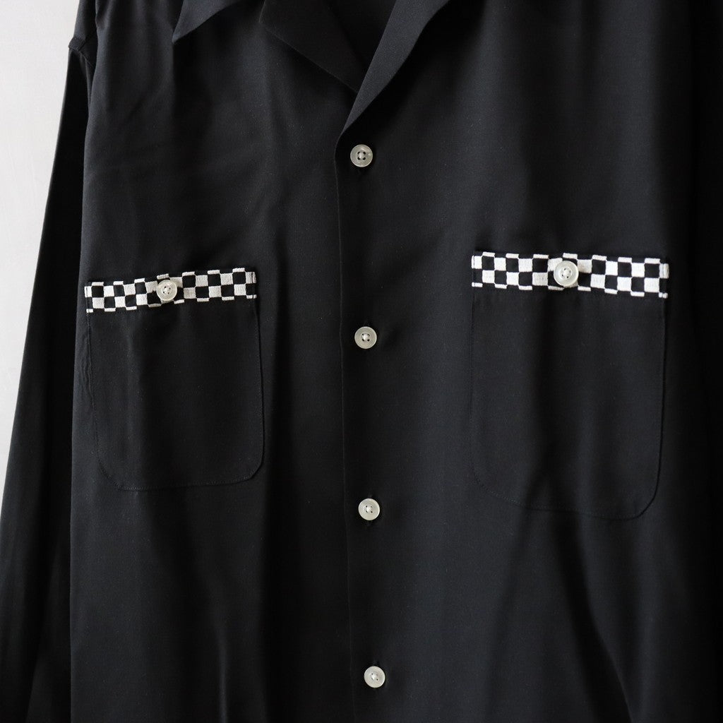 SWITCHING SHIRT ( TYPE-1 ) #BLACK-WHITE [24FW-WMS-OC07]