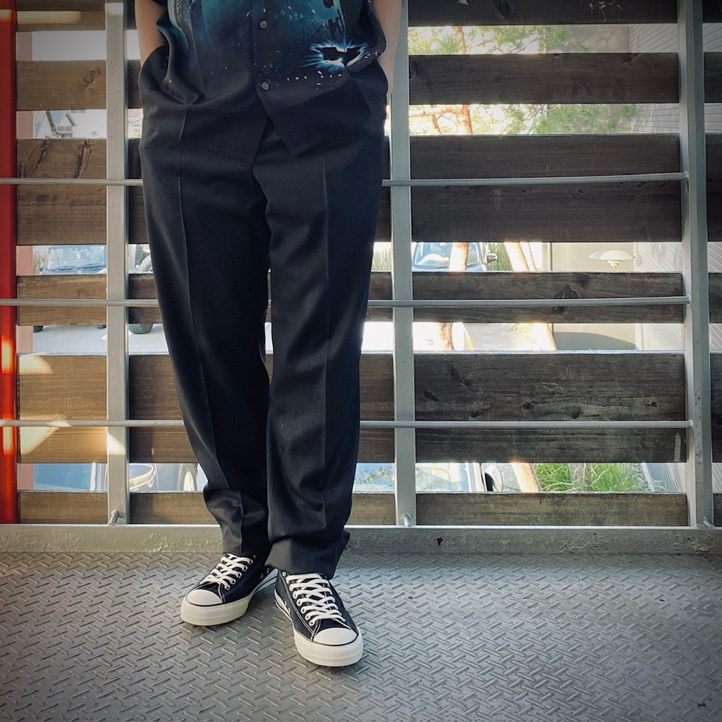 褶襉長褲（2 型）#黑色 [WMGP-WMP-TR05]