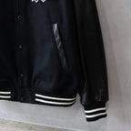 LEATHER VARSITY JACKET -B- (TYPE-2) #BLACK [24FW-WMO-BL16]