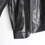 LEATHER JACKET #BLACK [25SS-WMO-BL01]