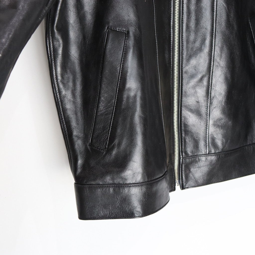 LEATHER JACKET #BLACK [25SS-WMO-BL01]