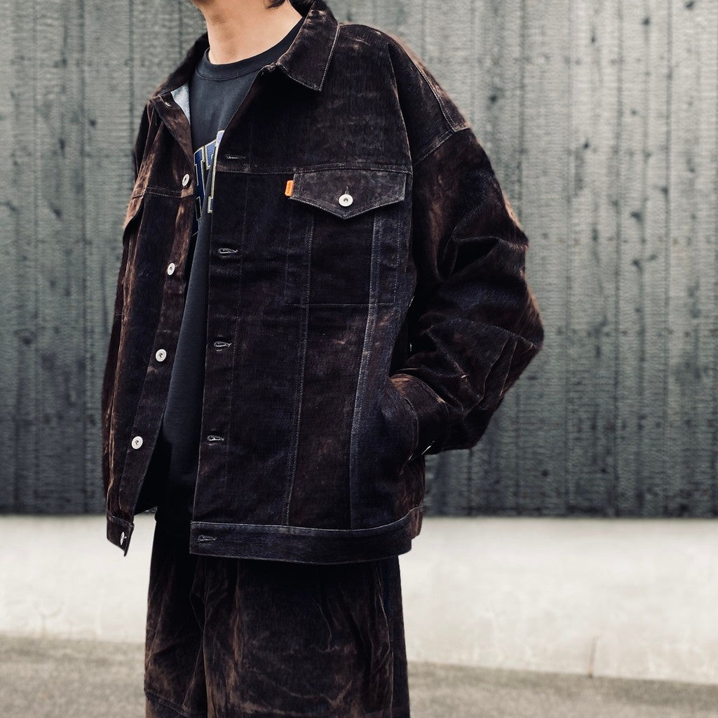 FLOCKY DENIM JAKCET #Navy [FW26-JK11]