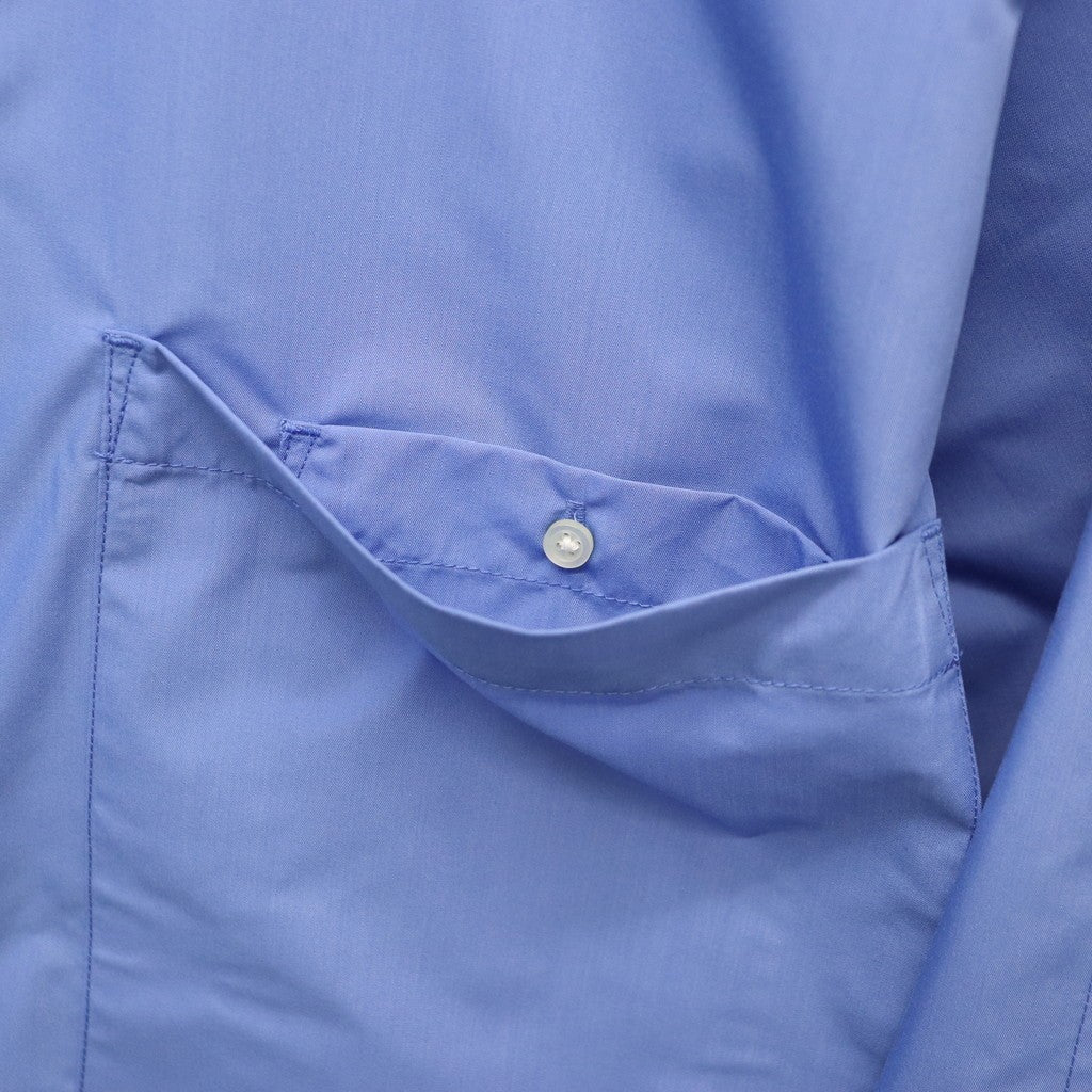 TECH REGULAR COLLAR SHIRT L/S SOLID #SAX [BE-81026]