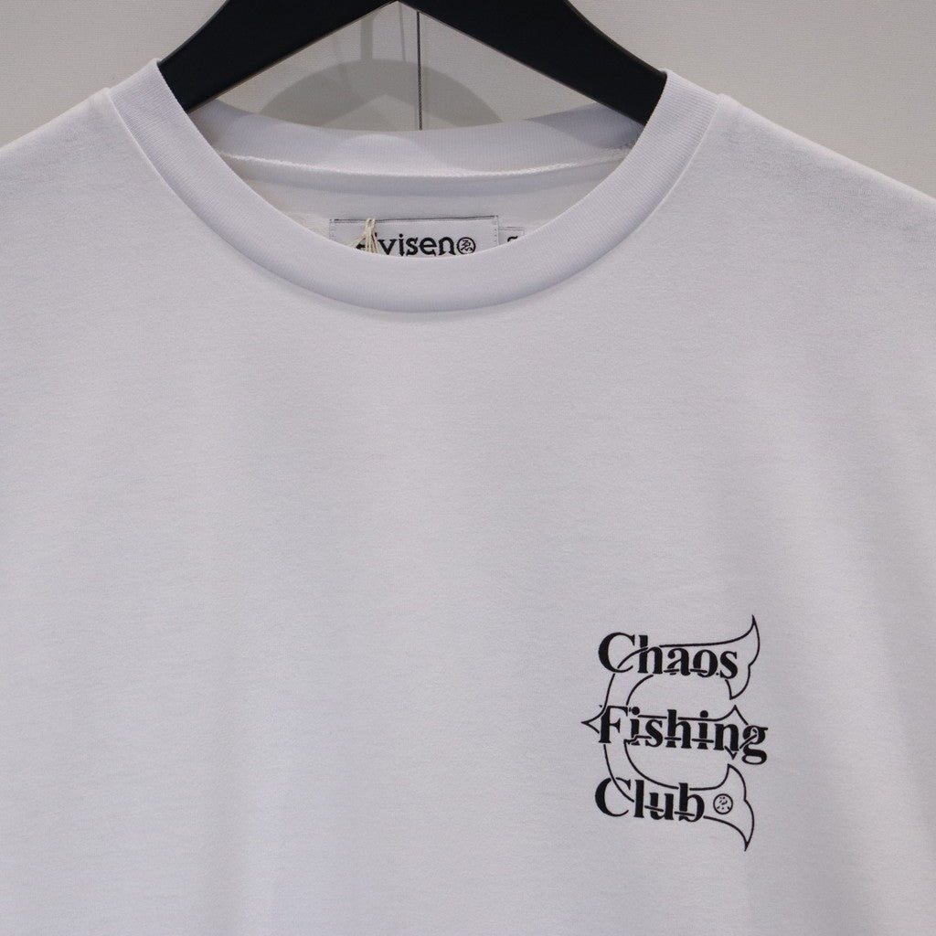【WHITE】Chaos Fishing Club / Logo T-Shirt S/S Chaos Fishing Club（カオスフィッシングクラブ） / Needle T-Shirt S