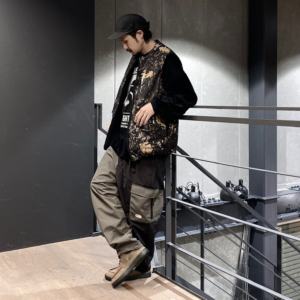 BULLET CAMO REVERSIBLE VEST #MULTI [FW22-JK06]