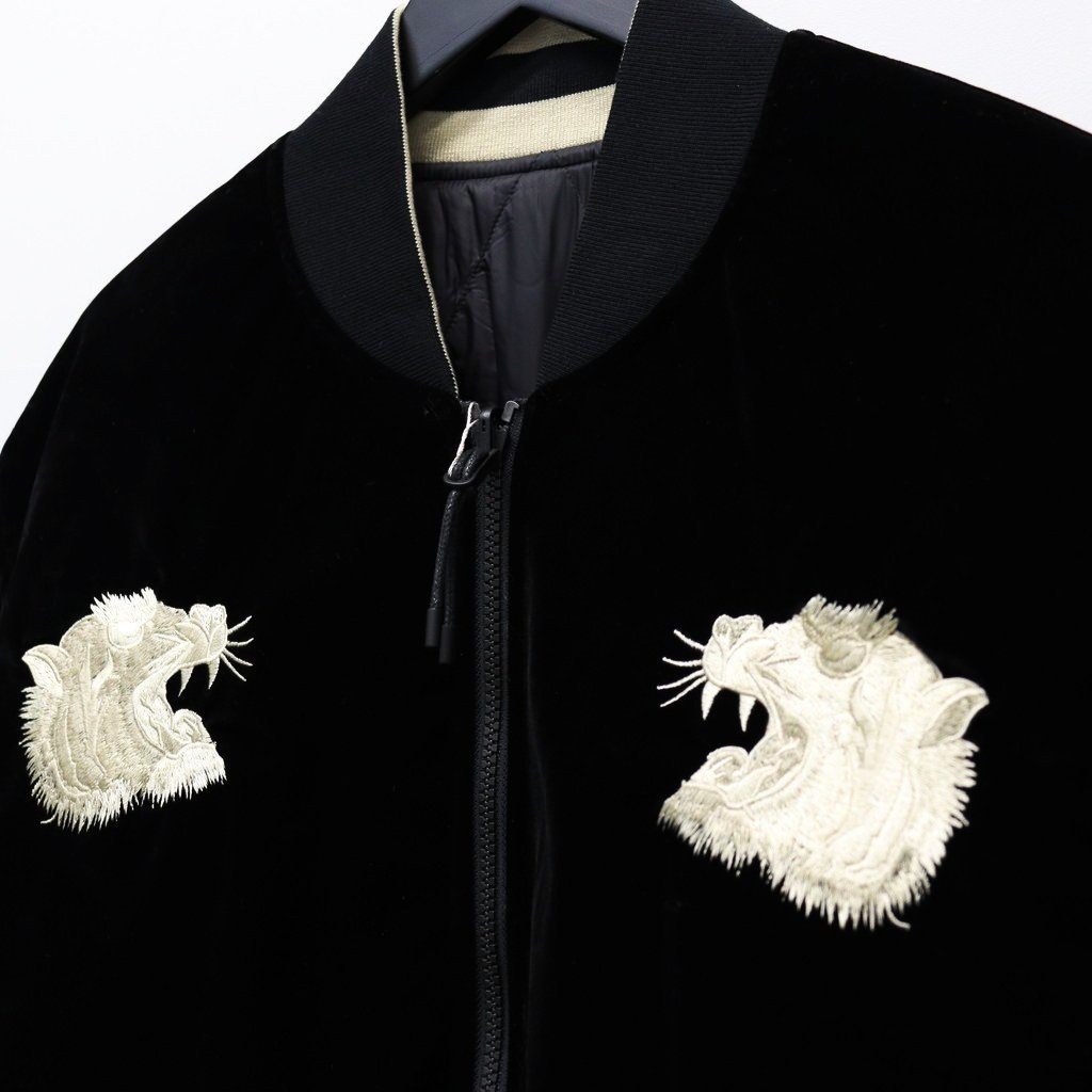 REVERSIBLE 「SKAJAN」 DOWN JACKET #BK×SILVER BGE [TAION-JK04JS