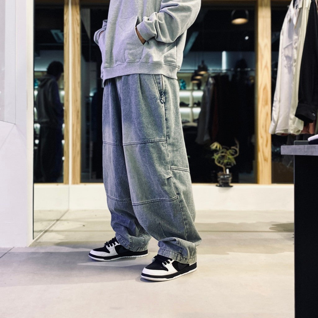 DENIM BALLOON PANTS #Blue [FW25-B07] - cocorozashi 三重県四日市市