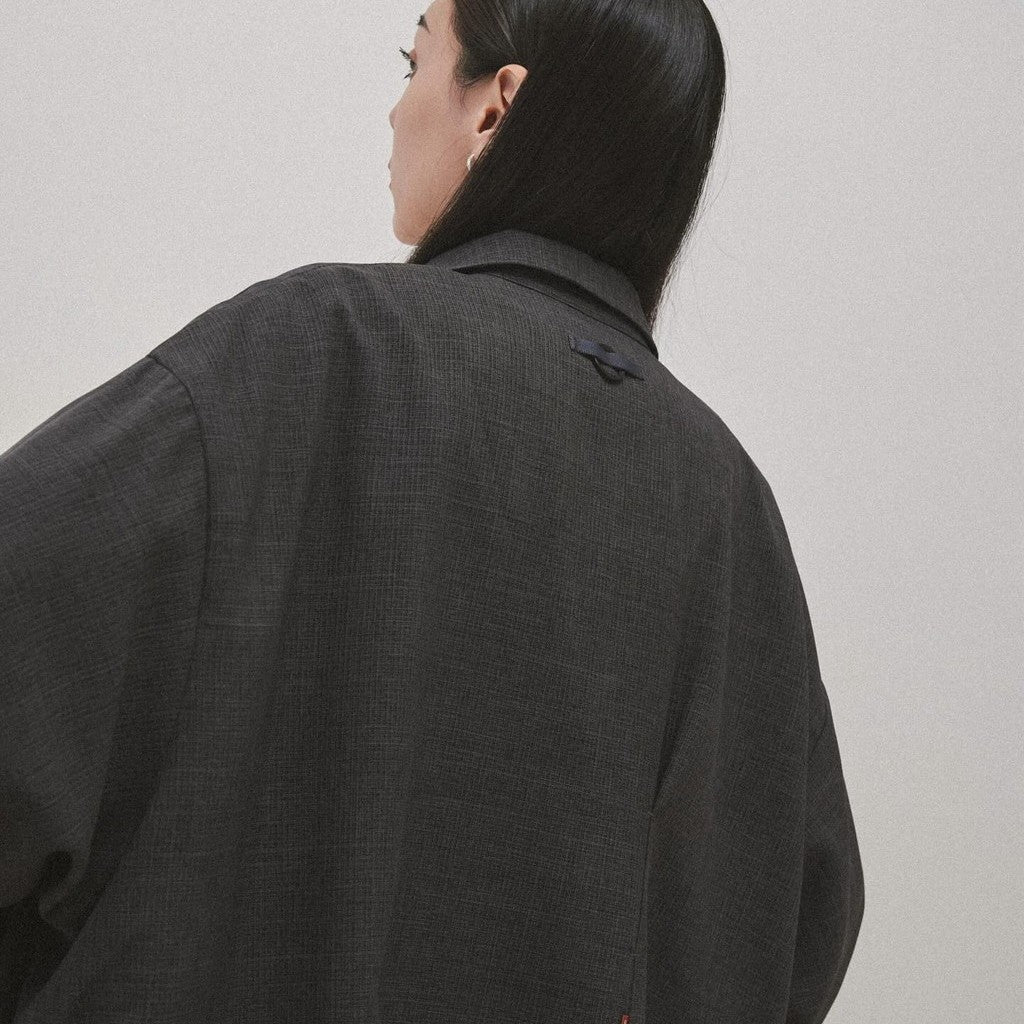 「GNV-S1」 SOFTBOX Oversized Strap Shirt #GRAY [GOOPI-24SS-APR-03]