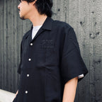 DEATH ROW RECORDS | 50'S SHIRT S/S #BLACK-PURPLE [DEATHROW-WM-OC01]