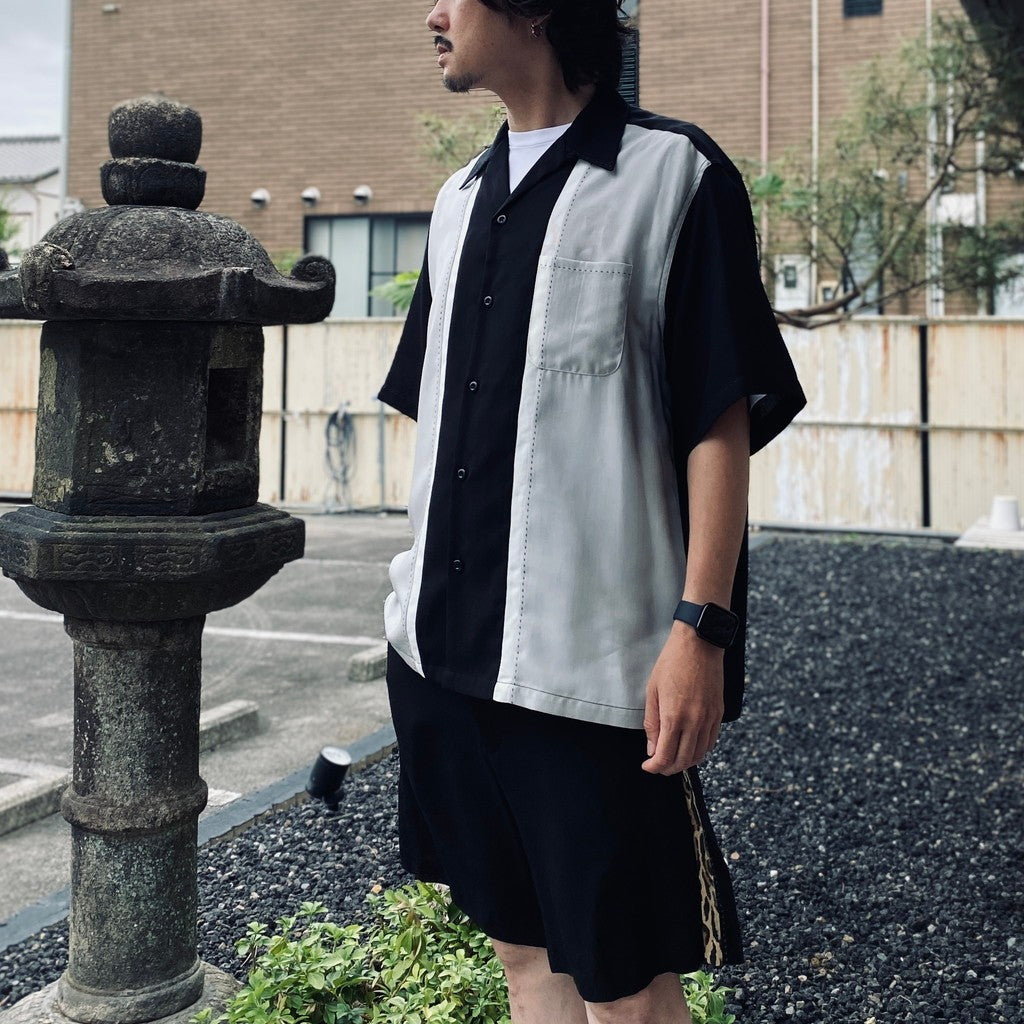 SWITCHING SHIRT S/S ( TYPE-1 ) #L-GRAY [26SS-WMS-OC02]