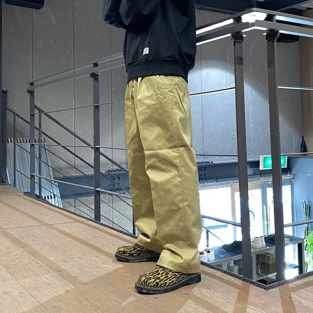 DOUBLE PLEATED CHINO TROUSERS #BEIGE [24FW-WMP-PT02]