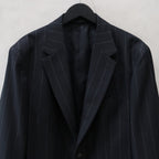 SINGLE BREASTED JACKET ( TYPE-8 ) &amp; TROUSERS #BLACK/GRAY STRIPE [24FW-WMO-SU08 / 24FW-WMP-TR23]