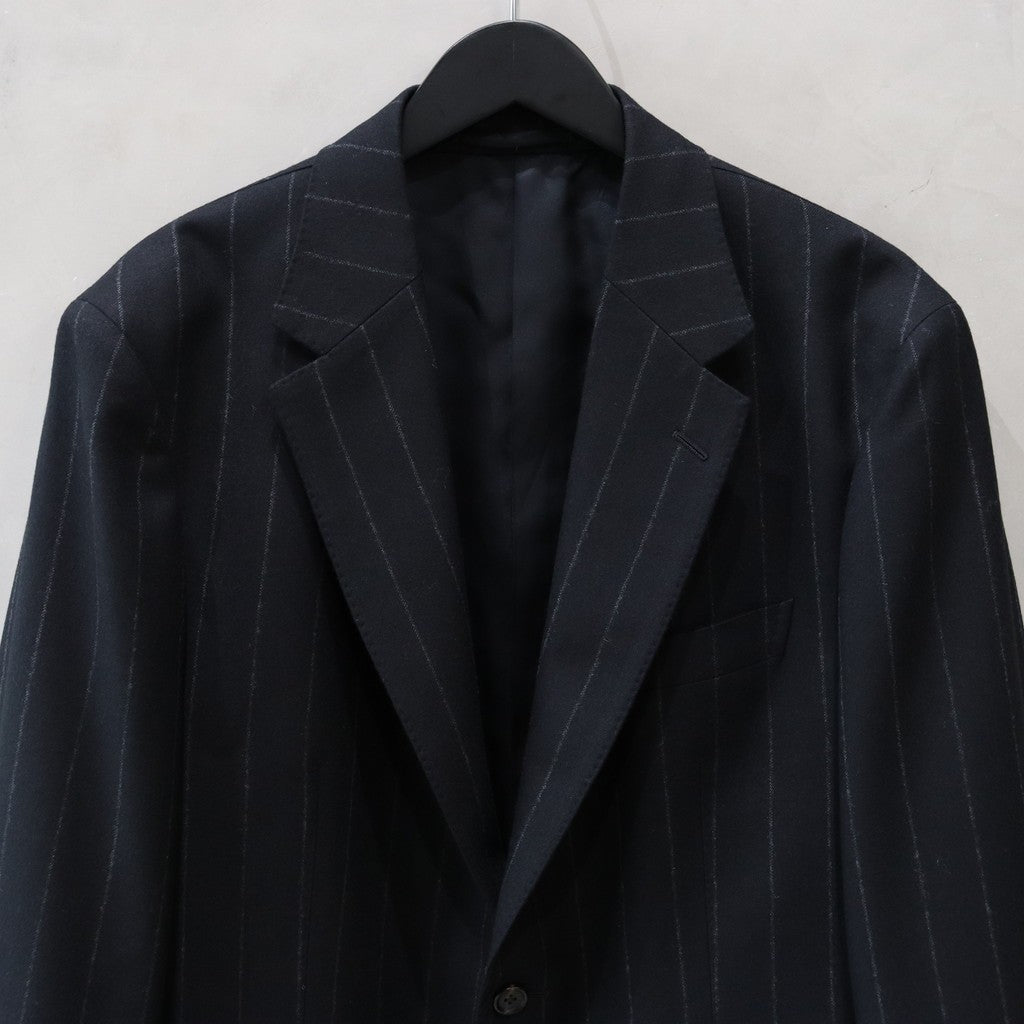 SINGLE BREASTED JACKET ( TYPE-8 ) &amp; TROUSERS #BLACK/GRAY STRIPE [24FW-WMO-SU08 / 24FW-WMP-TR23]