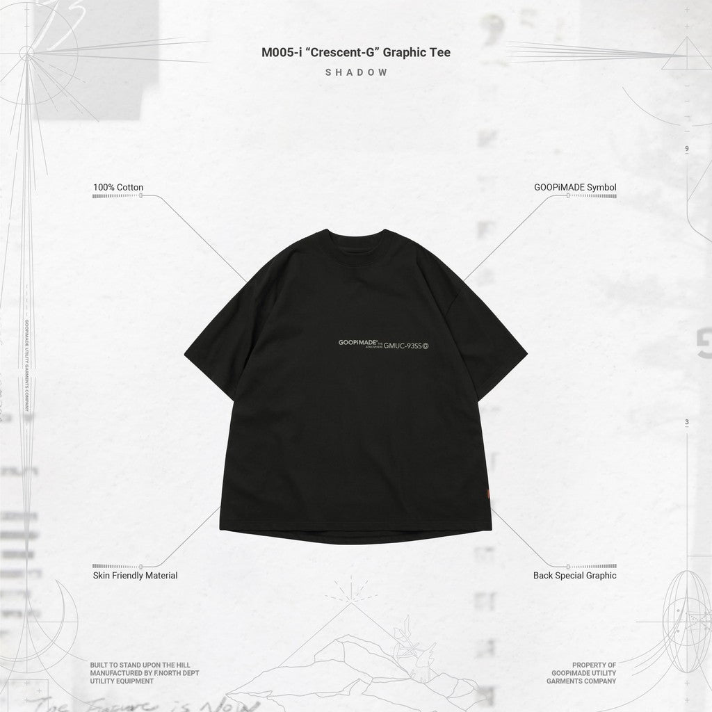 M005-i “Crescent-G” Graphic Tee #SHADOW [GOOPI-24SS-APR-04]