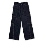 Slash Seam Twist Cargo Jeans (NOIR) #AGED BLACK [M-P1-PT21]