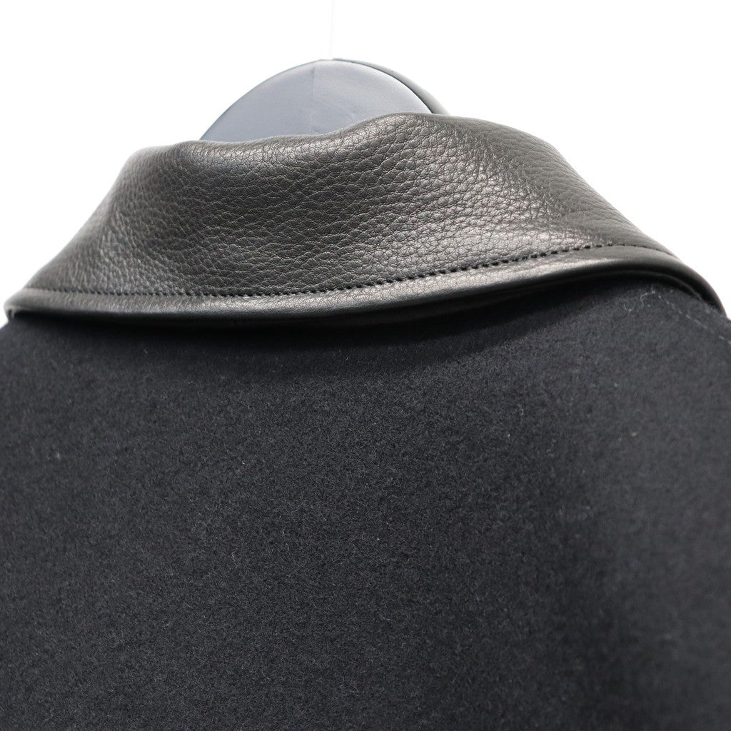 LEATHER VARSITY JACKET ( TYPE-1 ) #BLACK [26SS-WMO-BL05]