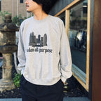 Skyscrapers Sweatshirts #Top Grey [SD26F-CT05]