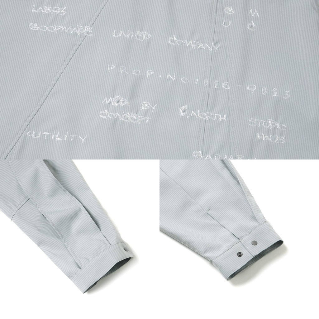 「MA-Z3」 Mode Architekt Embroidered Shirt #L-GRAY [GOOPI-24AW-OCT-01]