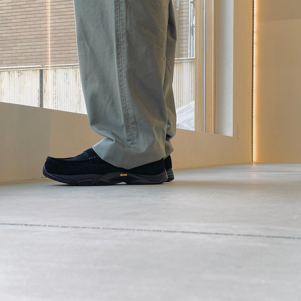 混合樂福鞋 #黑色絨面革 [MLS210301-24]