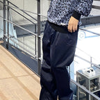 DOUBLE PLEATED CHINO TROUSERS #NAVY [24FW-WMP-PT02]