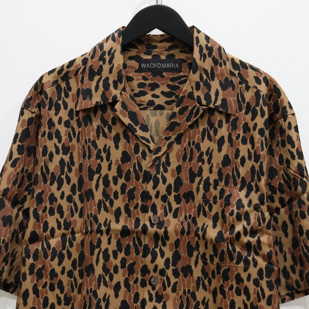 LEOPARD HAWAIIAN SHIRT S/S #BROWN [25SSE-WMS-HI03]