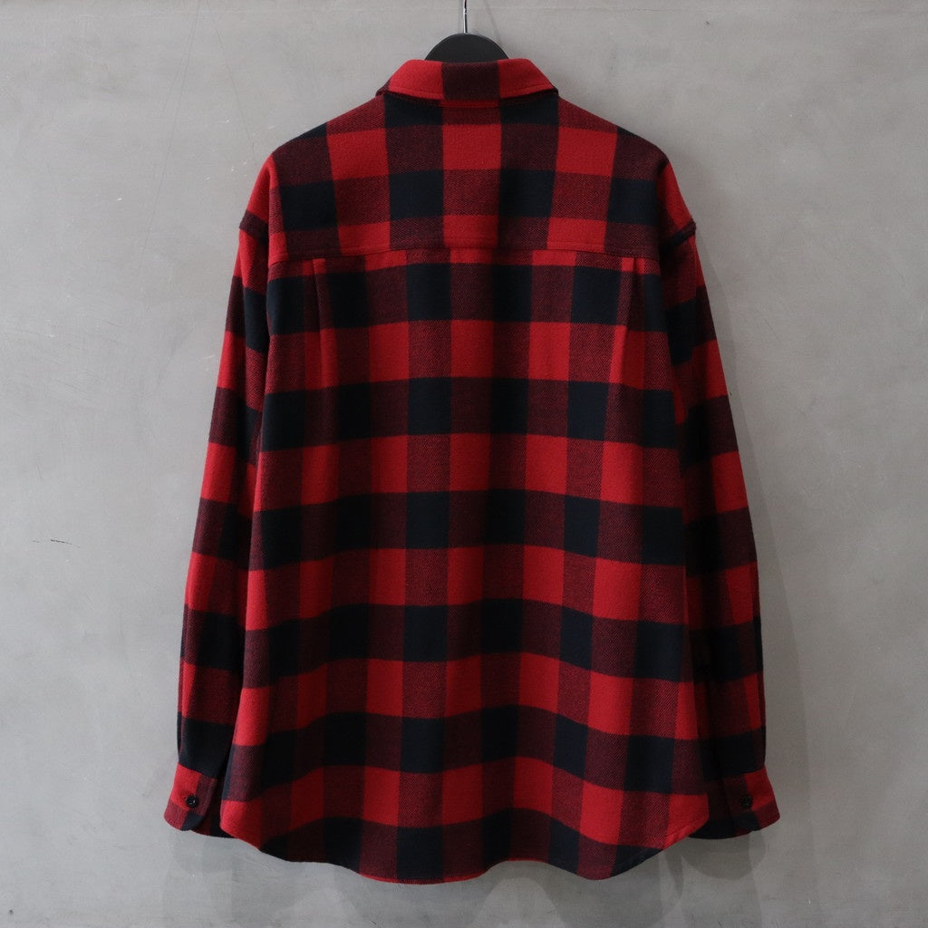 FLANNEL REGULAR COLLAR SHIRT #RED [24FW-WMS-RC01]