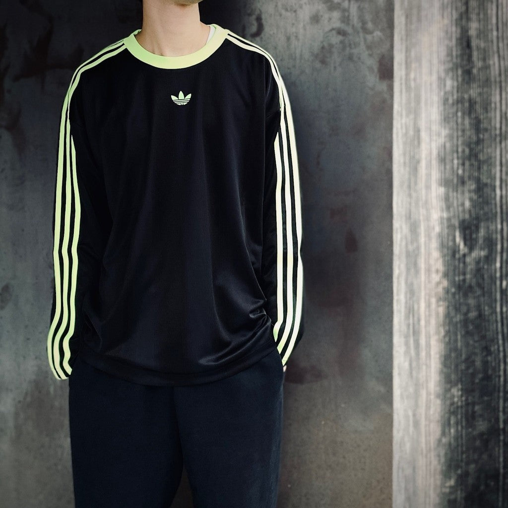 JACQ JERSEY LS #ブラック/シグナルグリーン [JX1518] - cocorozashi