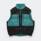 TECH REVERSIBLE CLIMBERS PUFF VEST #EMERALD GREEN×BK [BW-23025W]