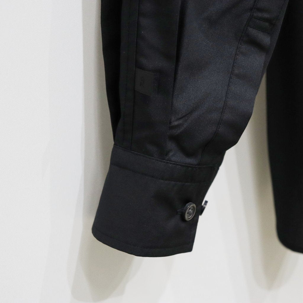TECH BUTTON DOWN SHIRT L/S #BLACK [BE-80025]