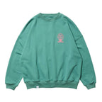 TIGER MATCH EMBLEM CREW SWEAT #Turquoise [25FW_SW04]
