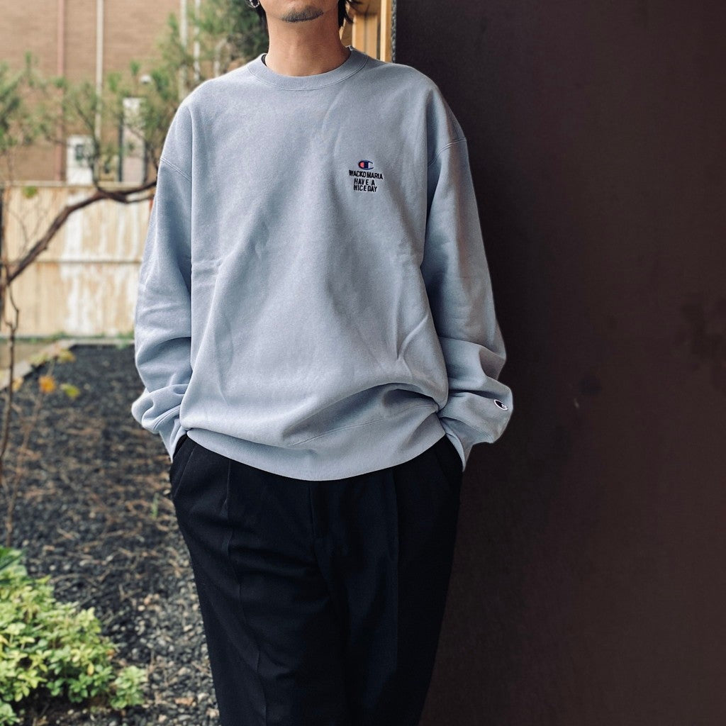 CHAMPION | REVERSE WEAVE CREW NECK SWEAT SHIRT #L-BLUE [26FW-WMC-CP04]