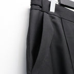 TWISTPOLYESTER WIDE SHORTS #BLACK [FST15261U0002]