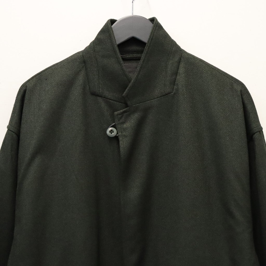 TECH LOOSE 2B JACKET FLANNEL #D.OLIVE [BJ-32026W]